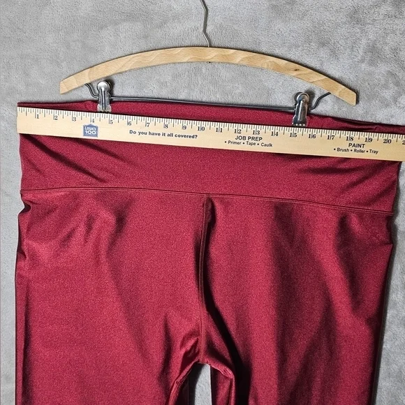 Athleta Women's Elation Shine Tight Leggings Maroon‎ 3X. - Picture 5 of 14